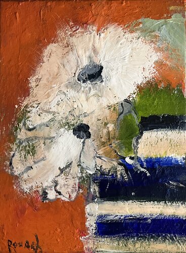 Flowers abstract ( revu et corrigé) von Marie Rouach, Malerei kaufen auf Singulart