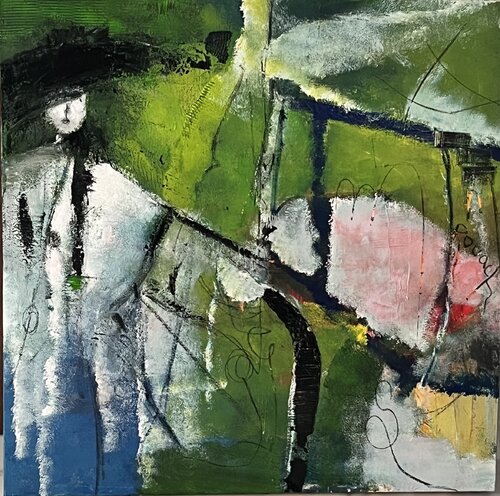Green dream van Marie Rouach, Schilderij te koop op Singulart