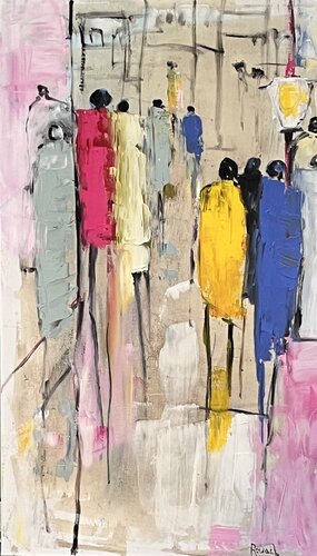 Galerie des pas  perdus von Marie Rouach, Malerei kaufen auf Singulart