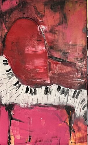 Piano abstract von Marie Rouach, Malerei kaufen auf Singulart