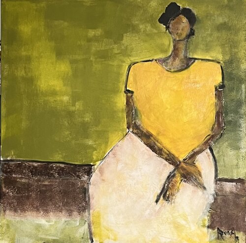 African 4 van Marie Rouach, Schilderij te koop op Singulart