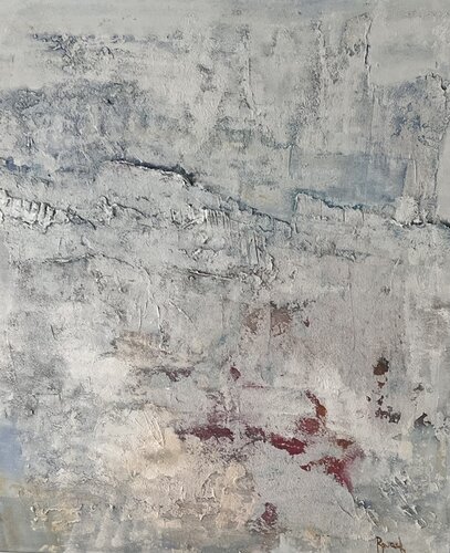 Grand abstrait structuré van Marie Rouach, Schilderij te koop op Singulart