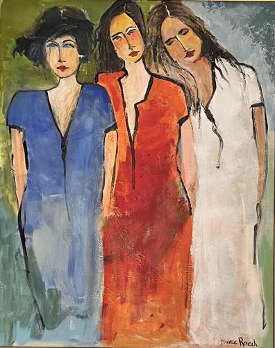 Mes demoiselles di Marie Rouach, Pittura in vendita su Singulart
