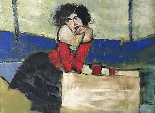 Au café von Marie Rouach, Malerei kaufen auf Singulart