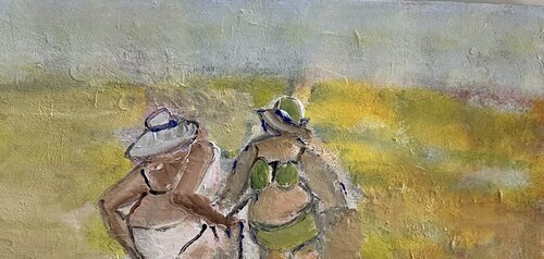 Scène de plage 3 von Marie Rouach, Malerei kaufen auf Singulart