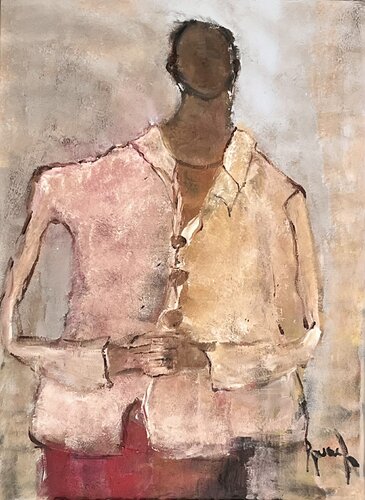 Silent women of Africa par Marie Rouach, Peinture en vente sur Singulart