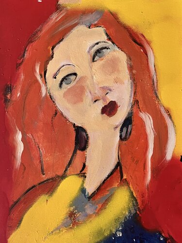 Portrait sur papier cartonné 2 by Marie Rouach, Work on Paper for Sale on Singulart