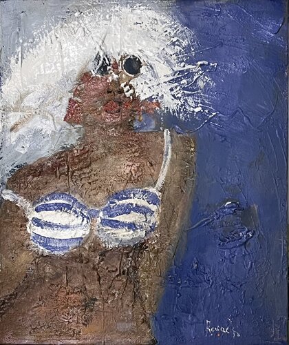 Scène de plage 3 by Marie Rouach, Painting for Sale on Singulart