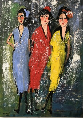 Femmes di Marie Rouach, Pittura in vendita su Singulart