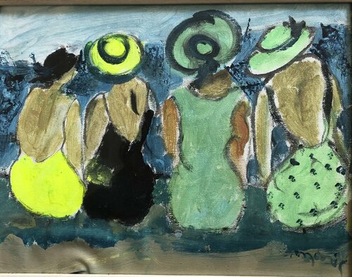 Scene de plage di Marie Rouach, Pittura in vendita su Singulart