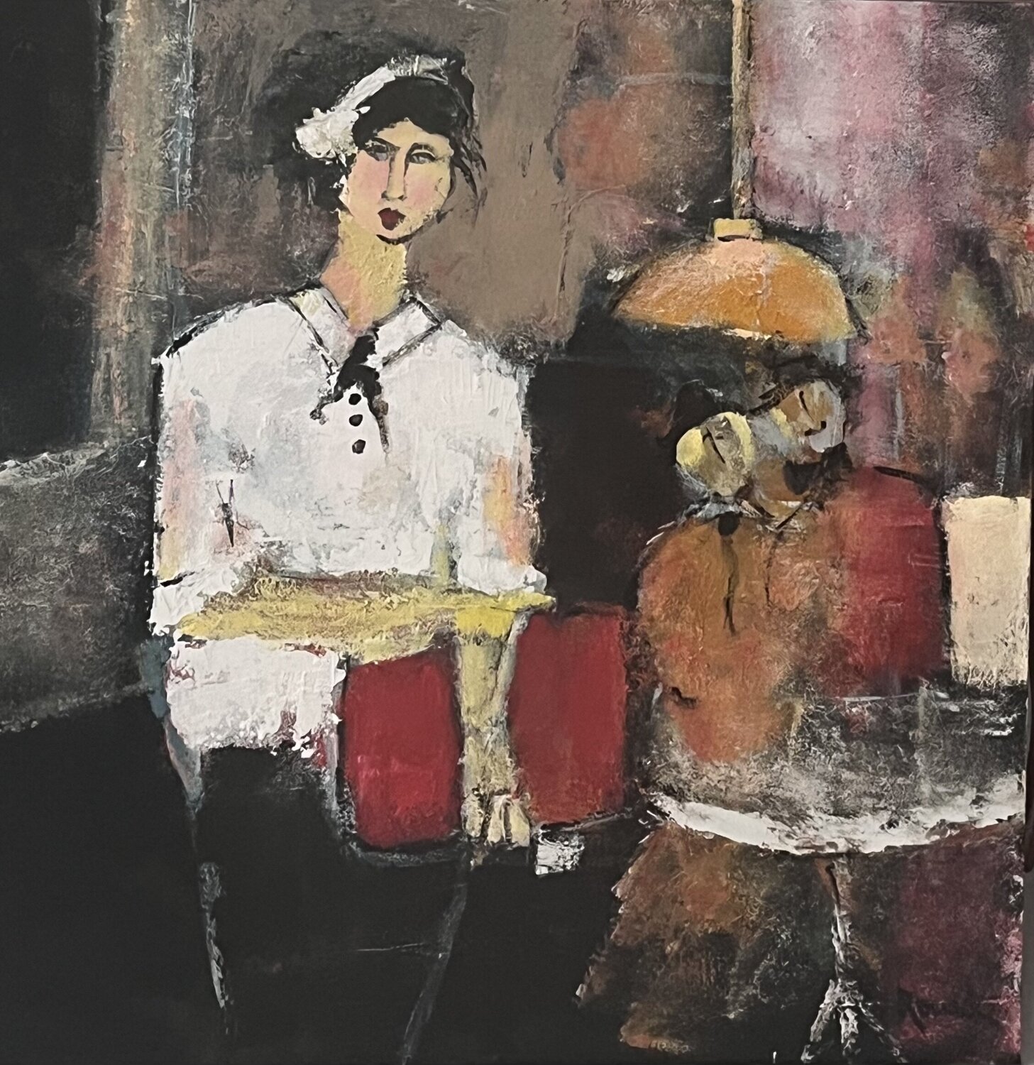 La serveuse Marie Rouach