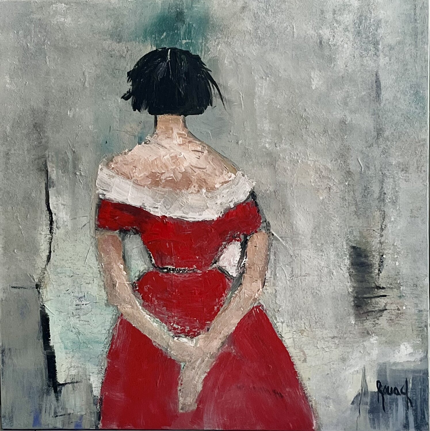 Robe rouge (deuxième) Marie Rouach