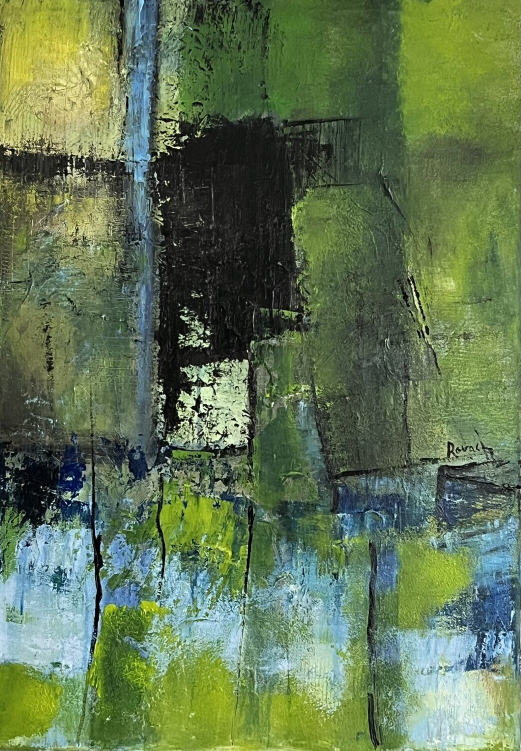 Vert abstrait Marie Rouach