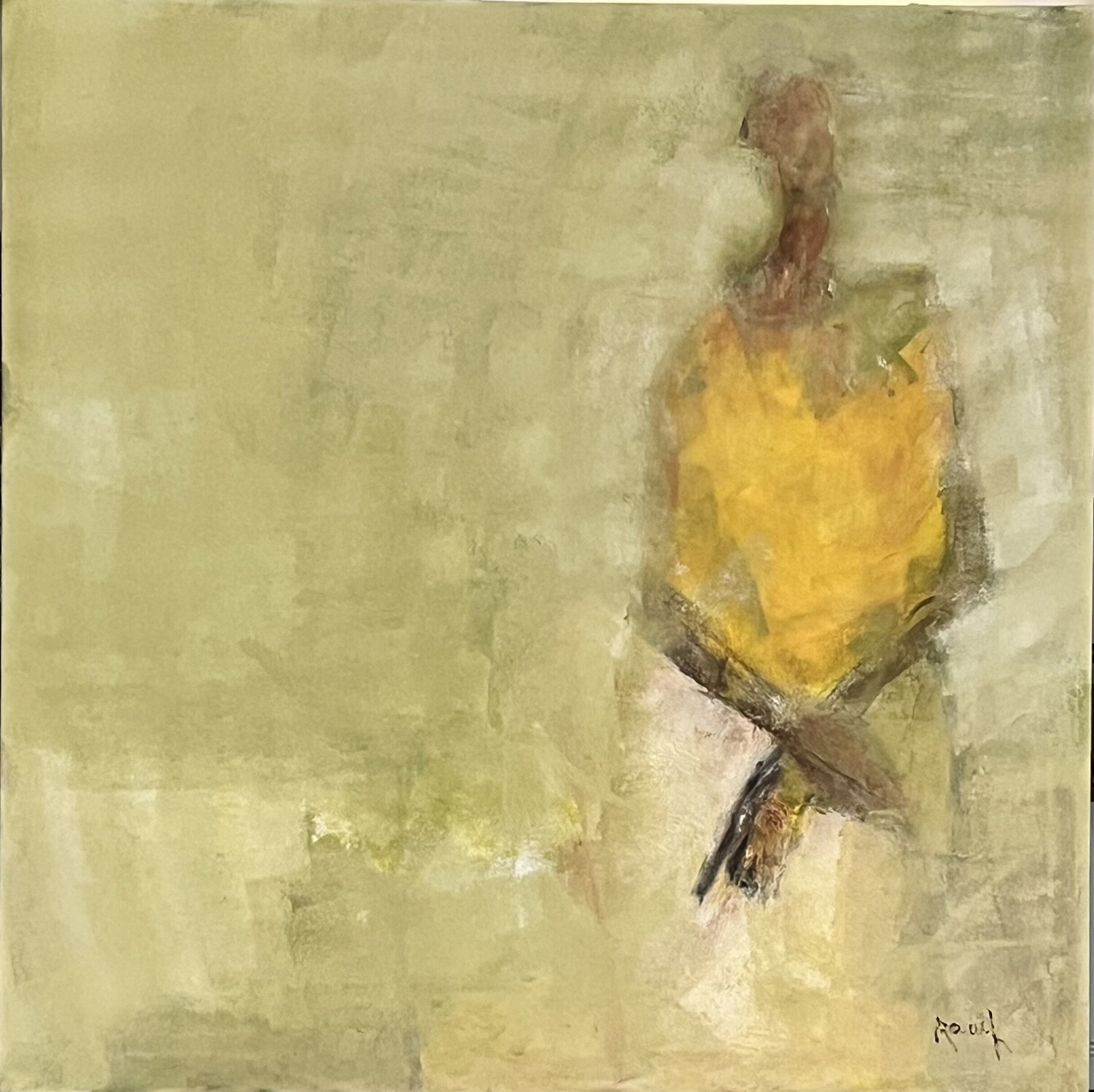 Fading figure Marie Rouach Original painting for sale