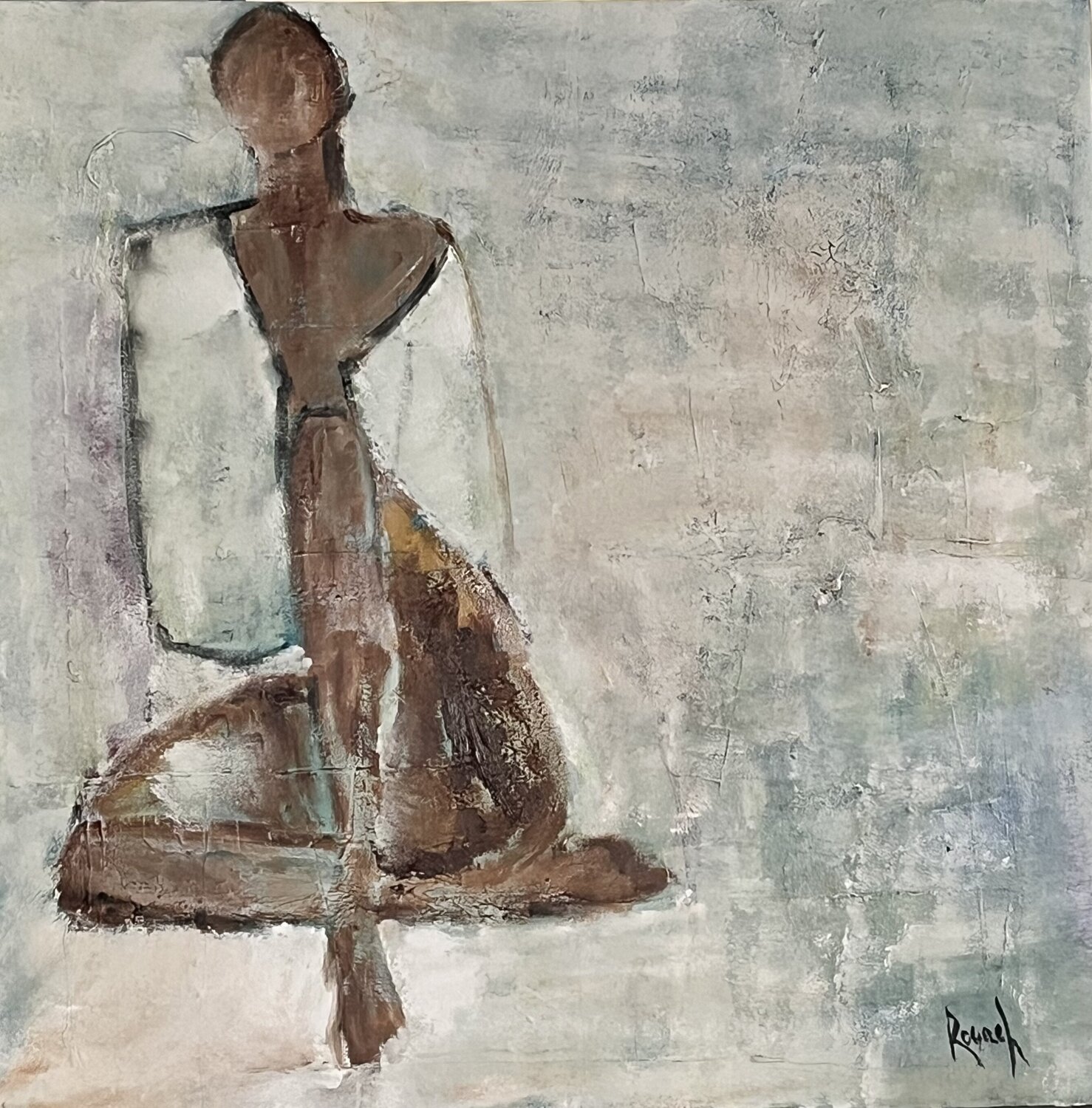 Presence feminine Marie Rouach Origineel schilderij te koop