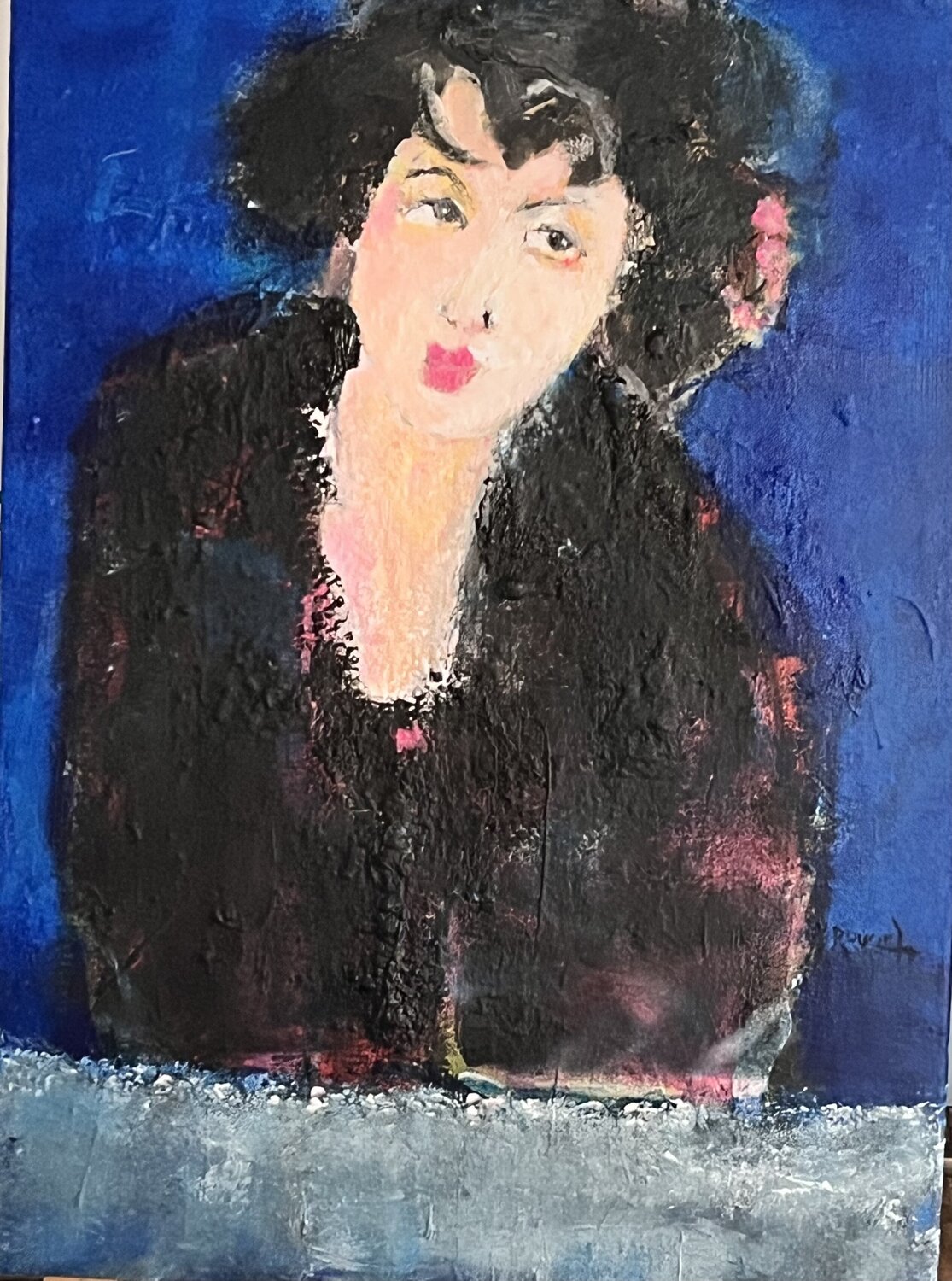 Midnight reverie Marie Rouach Origineel schilderij te koop