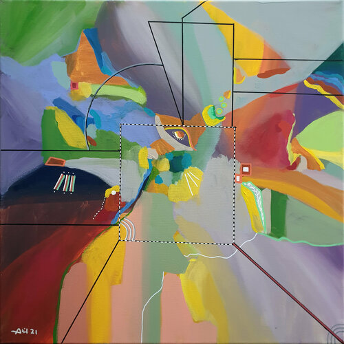 Cryptophasie di Philippe Abril, Pittura in vendita su Singulart