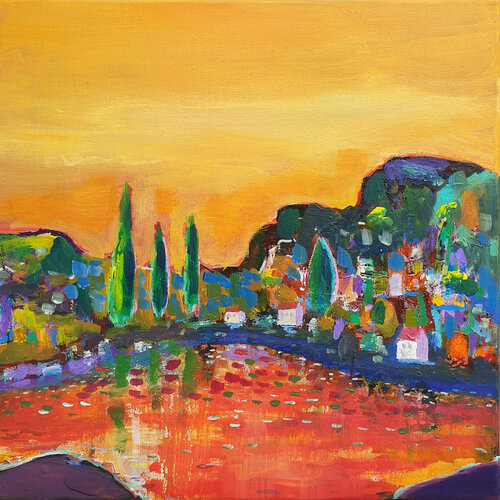 Pays couleurs von Philippe Abril, Malerei kaufen auf Singulart