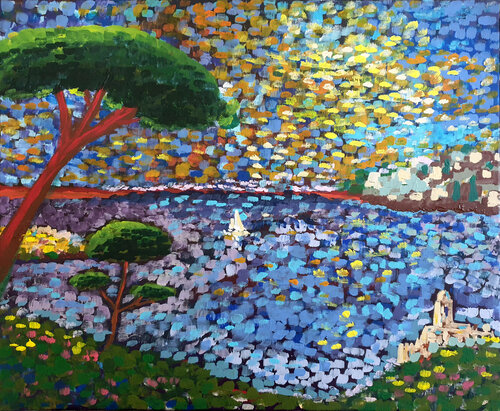 Presqu'île di Philippe Abril, Pittura in vendita su Singulart