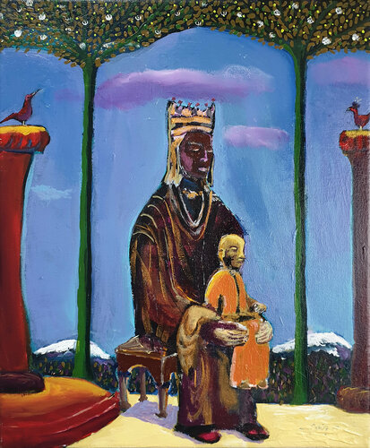 Vierge noire von Philippe Abril, Malerei kaufen auf Singulart