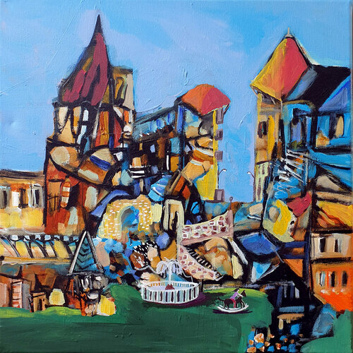 Cheval de bois di Philippe Abril, Pittura in vendita su Singulart