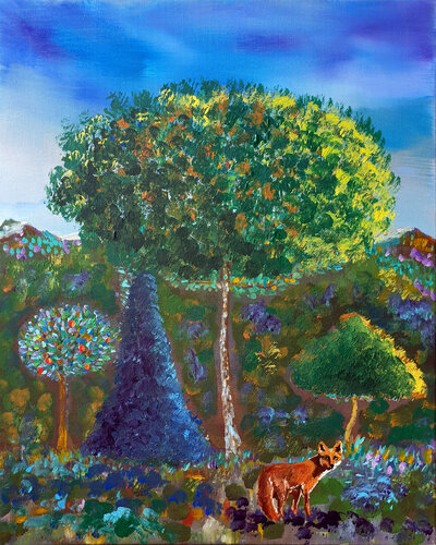 Visiteur par Philippe Abril, Peinture en vente sur Singulart