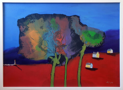 Rouge Bretagne van Philippe Abril, Schilderij te koop op Singulart