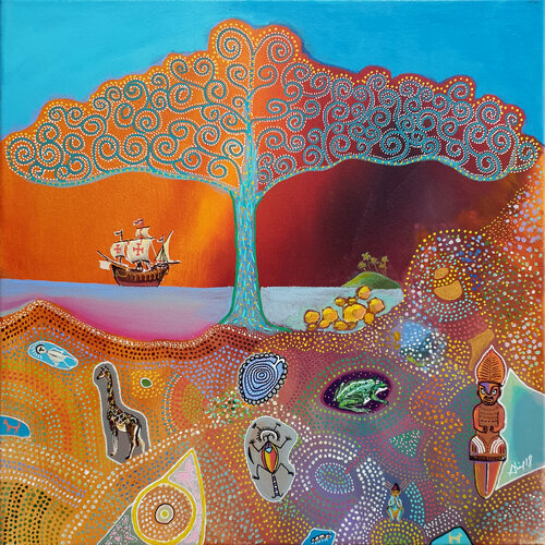 Voyages intérieurs par Philippe Abril, Peinture en vente sur Singulart