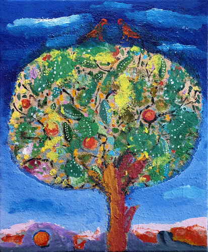 Arbre en majesté von Philippe Abril, Malerei kaufen auf Singulart