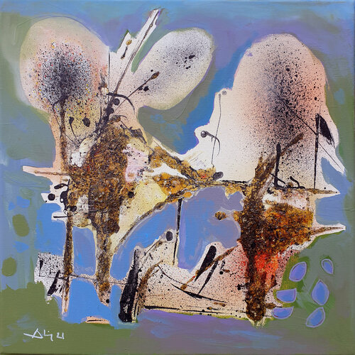 Fleurs de Lune von Philippe Abril, Malerei kaufen auf Singulart