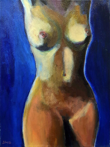 Nuit bleue van Philippe Abril, Schilderij te koop op Singulart