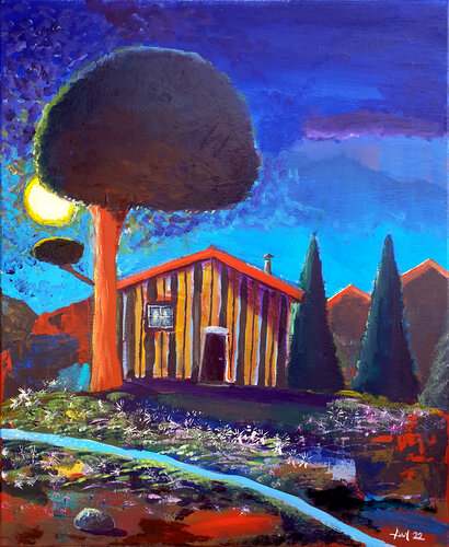 Arbre à lune von Philippe Abril, Malerei kaufen auf Singulart