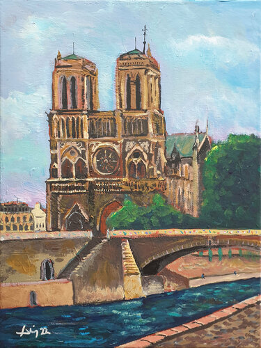 Notre Dame de Paris von Philippe Abril, Malerei kaufen auf Singulart