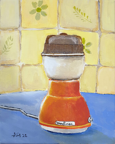 Moulin à café von Philippe Abril, Malerei kaufen auf Singulart