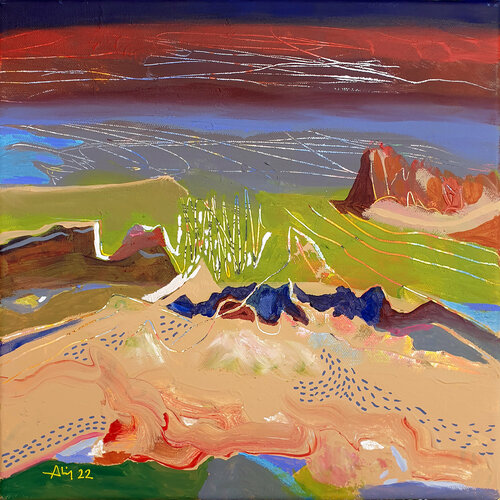 Plaine énigmatique di Philippe Abril, Pittura in vendita su Singulart