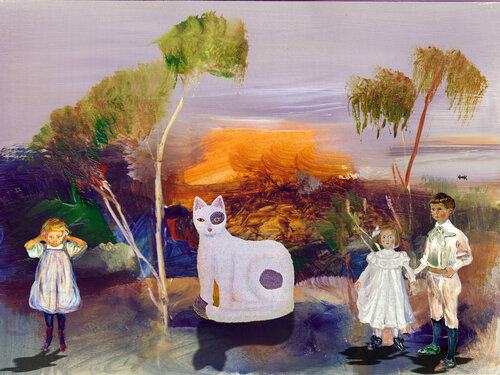 Histoires de chat blanc van Philippe Abril, Digitaal te koop op Singulart