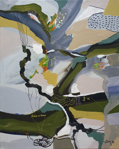 Arbres en devenir di Philippe Abril, Pittura in vendita su Singulart