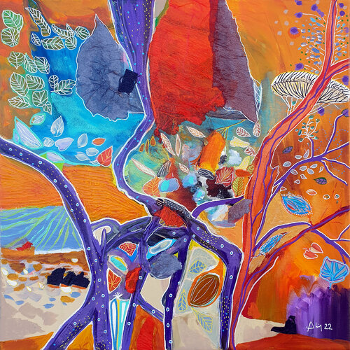 Tangerine Sky von Philippe Abril, Malerei kaufen auf Singulart