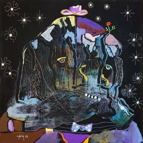 Clown triste van Philippe Abril, Schilderij te koop op Singulart