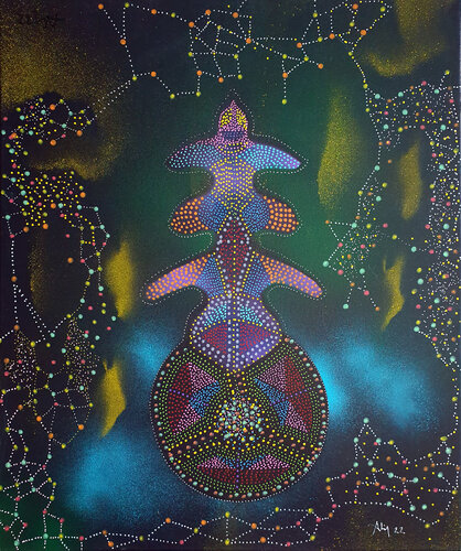 Esprit de la terre by Philippe Abril, Painting for Sale on Singulart