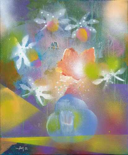 Fleurs du jour di Philippe Abril, Pittura in vendita su Singulart