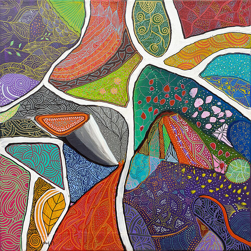 12 jardins van Philippe Abril, Schilderij te koop op Singulart