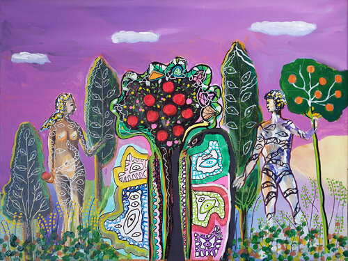 Cindy et Kevin by Philippe Abril, Painting for Sale on Singulart