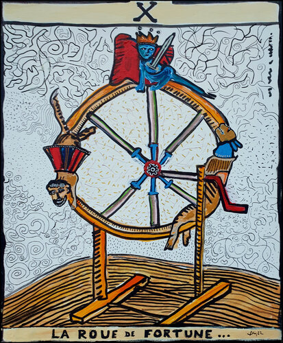 La roue de Fortune von Philippe Abril, Malerei kaufen auf Singulart
