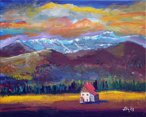 Depuis ma fenêtre imaginaire di Philippe Abril, Pittura in vendita su Singulart