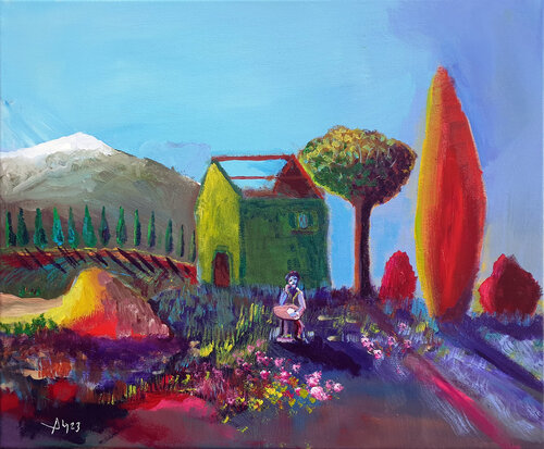 Soir de poète van Philippe Abril, Schilderij te koop op Singulart
