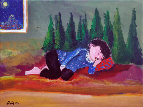 Petit garçon by Philippe Abril, Painting for Sale on Singulart