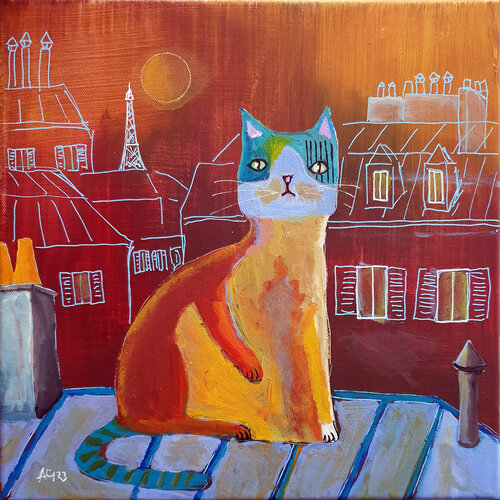 Parisienne van Philippe Abril, Schilderij te koop op Singulart