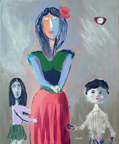 Monoparentale van Philippe Abril, Schilderij te koop op Singulart