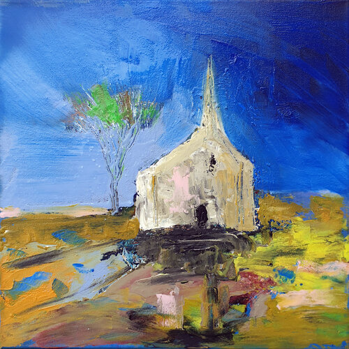 Petite chapelle di Philippe Abril, Pittura in vendita su Singulart